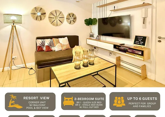 Azure Urban Residences, Condo, Airport, Wave-pool, Tropical Vibe * Manille